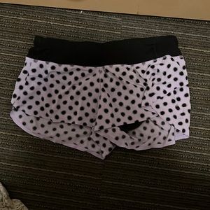Lululemon purple athletic shorts